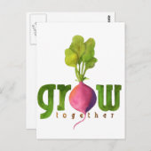Carte Postale Cultiver ensemble Radish (Devant / Derrière)