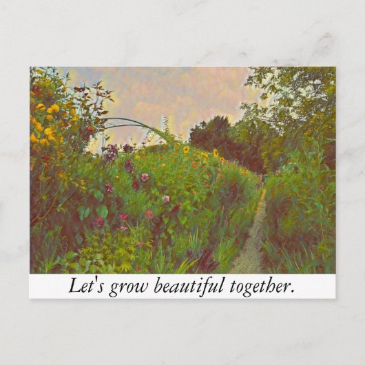 Carte Postale Cultivons ensemble (Devant)