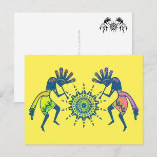 Carte Postale Culture des Amérindiens - Danse du Soleil Kokopell