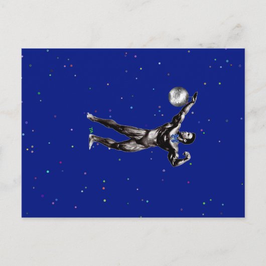 Carte Postale culturiste aime le disco (Devant)