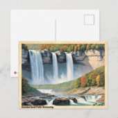 Carte Postale Cumberland Falls Kentucky Vintage voyage (Devant / Derrière)