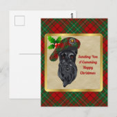 Carte postale Cumul Clan Badge & Tartan Christmas (Devant / Derrière)