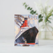 CARTE POSTALE CUNARD OCEAN LINER AQUITANIA (Debout devant)