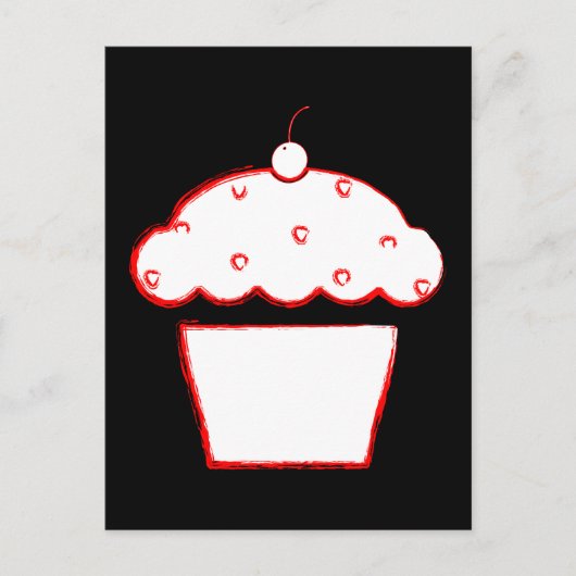 Carte Postale cupcake (Devant)