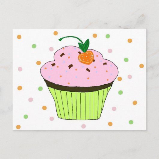 Carte Postale Cupcake (Devant)