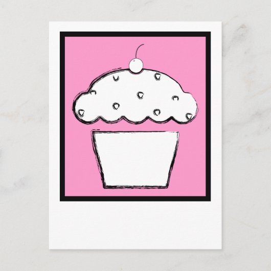 Carte Postale cupcake (Devant)