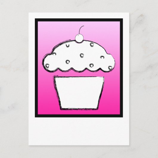 Carte Postale cupcake (Devant)