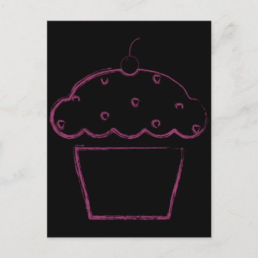 Carte Postale cupcake (Devant)
