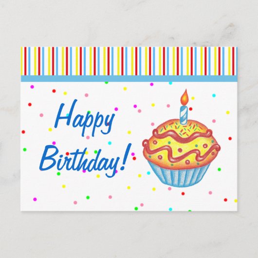 Carte postale Cupcake (Devant)