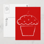 Carte Postale cupcake (Devant / Derrière)