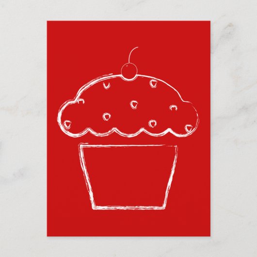 Carte Postale cupcake (Devant)