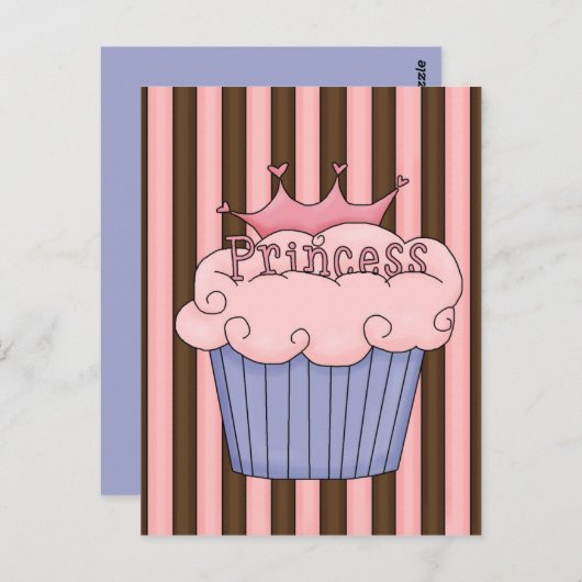 Carte Postale cupcake (Devant / Derrière)