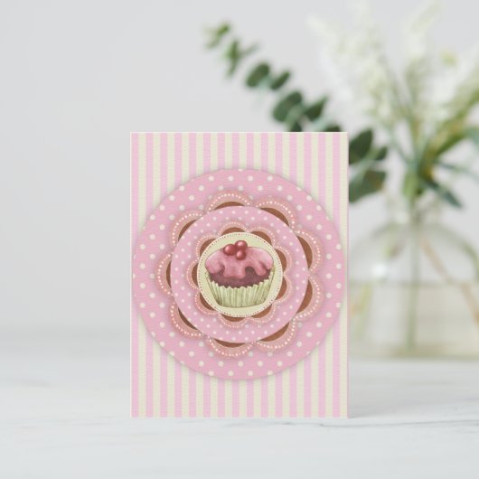 Carte postale Cupcake (Debout devant)