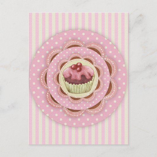 Carte postale Cupcake (Devant)