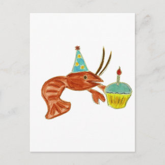 Carte Postale Cupcake à l'écrevisse