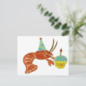 Carte Postale Cupcake à l'écrevisse (Debout devant)