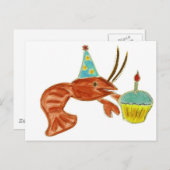 Carte Postale Cupcake à l'écrevisse (Devant / Derrière)
