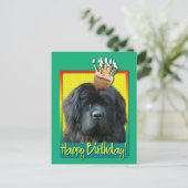 Carte Postale Cupcake anniversaire - Terre-Neuve (Debout devant)