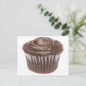 Carte Postale Cupcake au chocolat (Debout devant)