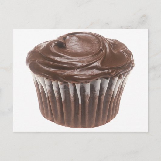 Carte Postale Cupcake au chocolat (Devant)