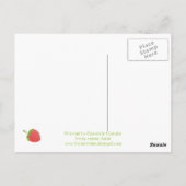 Carte Postale Cupcake au chocolat aux fraises (Dos)