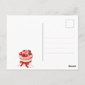 Carte Postale Cupcake avec Coeur Chocolates L'amour est doux (Dos)