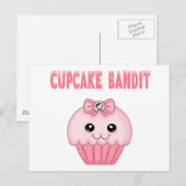 Carte Postale Cupcake Bandit (Devant / Derrière)