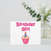 Carte Postale Cupcake Birthday Girl 3 (Debout devant)