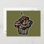 Carte Postale cupcake camouflé (Devant / Derrière)