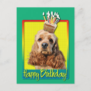 Cartes Cocker D Anniversaire Zazzle Be