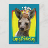 Carte Postale Cupcake d'anniversaire - Kangaroo (Devant)