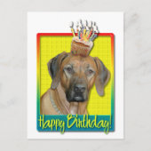 Carte Postale Cupcake d'anniversaire - Rhodesian Ridgeback (Devant)
