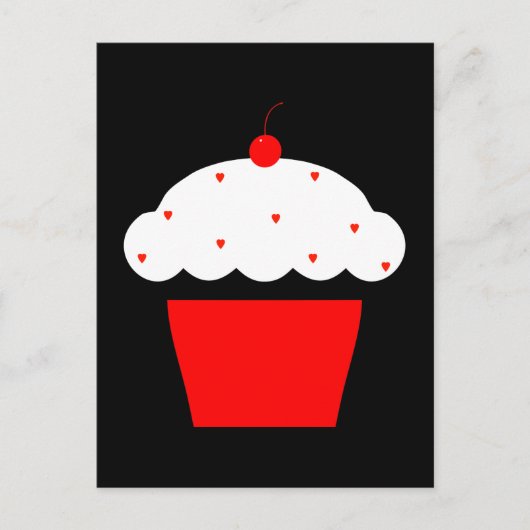 Carte Postale cupcake de cerise (Devant)