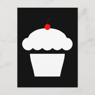 Carte Postale cupcake de cerise