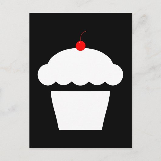Carte Postale cupcake de cerise (Devant)