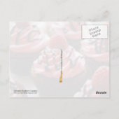 Carte Postale Cupcake de framboise au chocolat (Dos)