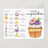 Carte postale - cupcake de raisin (Devant)