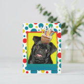 Carte Postale Cupcake d'invitation - Carlin - Ruffy (Debout devant)