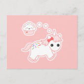 Carte Postale Cupcake Dream Unicorn (Devant)