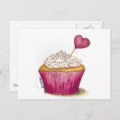 Carte Postale Cupcake - Jour le plus doux (Devant / Derrière)