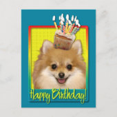 Carte Postale Cupcake Pomeranian (Devant)