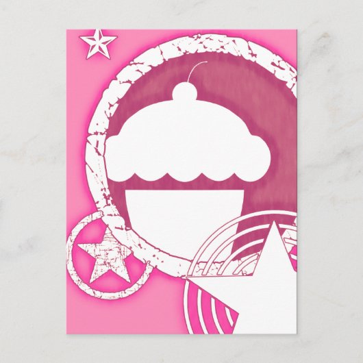 Carte Postale cupcake punk (Devant)