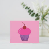 Carte Postale Cupcake rose (Debout devant)