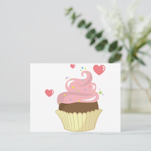 Carte Postale Cupcake simple (Debout devant)