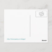 Carte postale Cupcake turquoise (Dos)