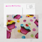 Carte Postale cupcakes (Devant / Derrière)