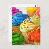 Carte postale Cupcakes (Devant / Derrière)