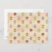 Carte Postale Cupcakes (Devant / Derrière)