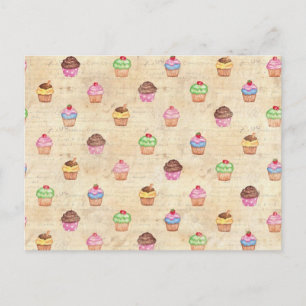 Carte Postale Cupcakes