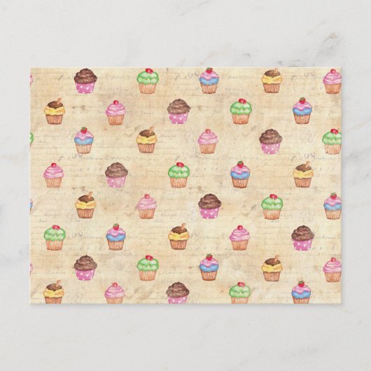 Carte Postale Cupcakes (Devant)